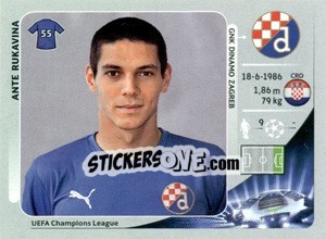 Figurina Ante Rukavina - UEFA Champions League 2012-2013 - Panini