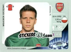 Sticker Wojciech Szczęsny - UEFA Champions League 2012-2013 - Panini