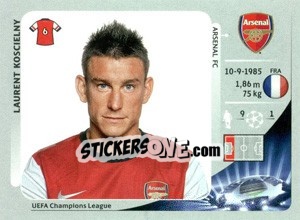 Sticker Laurent Koscielny - UEFA Champions League 2012-2013 n. 88 - Panini