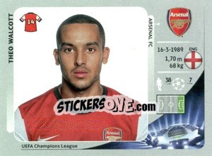 Sticker Theo Walcott - UEFA Champions League 2012-2013 n. 97 - Panini
