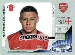 Sticker Alex Oxlade-Chamberlain - UEFA Champions League 2012-2013 n. 98 - Panini