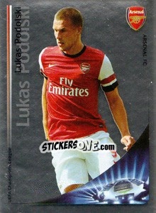 Cromo Lukas Podolski - Key Player - UEFA Champions League 2012-2013 - Panini