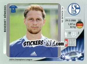 Sticker Benedikt Höwedes - UEFA Champions League 2012-2013 n. 104 - Panini
