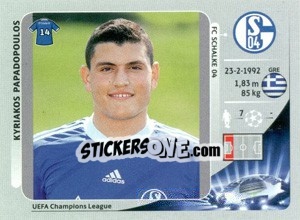 Sticker Kyriakos Papadopoulos - UEFA Champions League 2012-2013 n. 105 - Panini