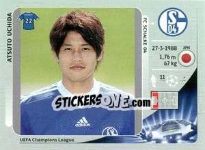 Sticker Atsuto Uchida - UEFA Champions League 2012-2013 n. 108 - Panini