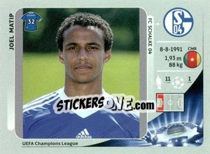 Sticker Joel Matip - UEFA Champions League 2012-2013 n. 109 - Panini
