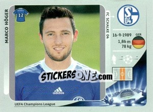 Sticker Marco Höger - UEFA Champions League 2012-2013 n. 111 - Panini