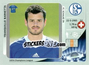 Sticker Tranquillo Barnetta - UEFA Champions League 2012-2013 n. 112 - Panini