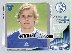 Sticker Teemu Pukki - UEFA Champions League 2012-2013 n. 117 - Panini