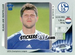 Sticker Klaas-Jan Huntelaar - UEFA Champions League 2012-2013 n. 118 - Panini