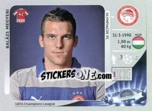 Sticker Balázs Megyeri - UEFA Champions League 2012-2013 - Panini