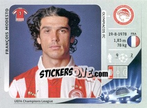 Sticker François Modesto - UEFA Champions League 2012-2013 n. 124 - Panini