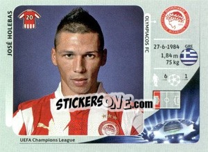 Sticker José Holebas - UEFA Champions League 2012-2013 - Panini