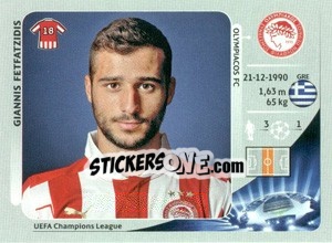 Sticker Giannis Fetfatzidis - UEFA Champions League 2012-2013 - Panini