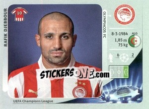 Sticker Rafik Djebbour - UEFA Champions League 2012-2013 n. 134 - Panini