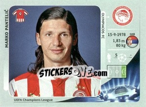 Sticker Marko Pantelic - UEFA Champions League 2012-2013 n. 135 - Panini