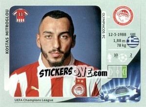Sticker Kostas Mitroglou - UEFA Champions League 2012-2013 - Panini