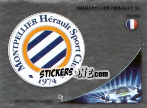 Cromo Montpellier Hérault SC Badge - UEFA Champions League 2012-2013 - Panini