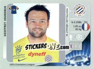 Sticker Geoffrey Jourdren - UEFA Champions League 2012-2013 - Panini