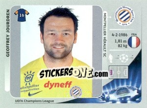 Sticker Geoffrey Jourdren - UEFA Champions League 2012-2013 n. 139 - Panini