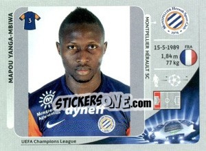 Sticker Mapou Yanga-Mbiwa - UEFA Champions League 2012-2013 n. 140 - Panini