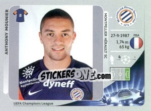 Sticker Anthony Mounier - UEFA Champions League 2012-2013 n. 151 - Panini