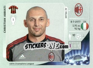 Sticker Christian Abbiati - UEFA Champions League 2012-2013 - Panini