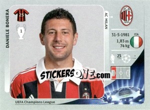 Sticker Daniele Bonera - UEFA Champions League 2012-2013 - Panini
