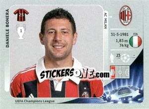 Sticker Daniele Bonera - UEFA Champions League 2012-2013 n. 160 - Panini
