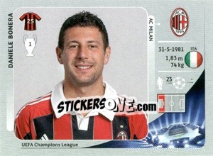 Cromo Daniele Bonera - UEFA Champions League 2012-2013 - Panini