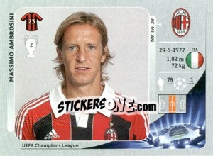 Sticker Massimo Ambrosini - UEFA Champions League 2012-2013 n. 164 - Panini
