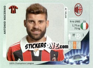 Sticker Antonio Nocerino - UEFA Champions League 2012-2013 - Panini
