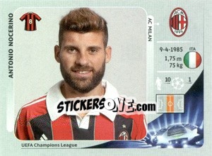 Sticker Antonio Nocerino - UEFA Champions League 2012-2013 n. 165 - Panini