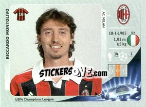 Figurina Riccardo Montolivo - UEFA Champions League 2012-2013 - Panini