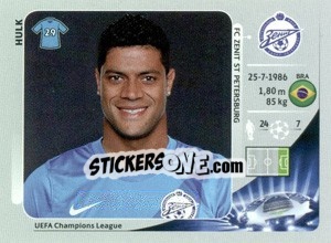 Sticker Hulk - UEFA Champions League 2012-2013 - Panini
