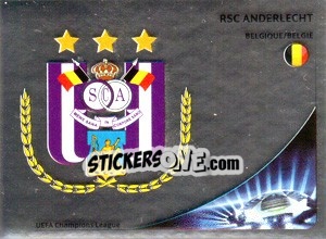 Figurina RSC Anderlecht Badge - UEFA Champions League 2012-2013 - Panini