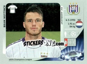 Sticker Bram Nuytinck - UEFA Champions League 2012-2013 - Panini