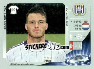 Cromo Bram Nuytinck - UEFA Champions League 2012-2013 - Panini