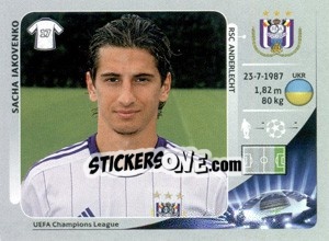 Figurina Sacha Iakovenko - UEFA Champions League 2012-2013 n. 205 - Panini