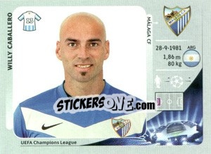 Sticker Willy Caballero - UEFA Champions League 2012-2013 n. 211 - Panini