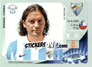 Sticker Manuel Iturra - UEFA Champions League 2012-2013 - Panini