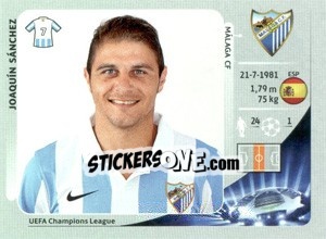 Sticker Joaquín Sánchez - UEFA Champions League 2012-2013 n. 223 - Panini