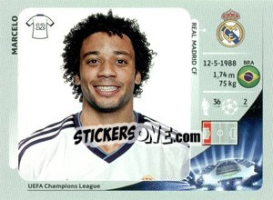 Sticker Marcelo - UEFA Champions League 2012-2013 - Panini