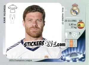 Sticker Xabi Alonso - UEFA Champions League 2012-2013 - Panini