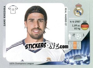 Sticker Sami Khedira - UEFA Champions League 2012-2013 n. 237 - Panini