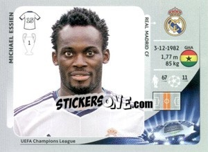 Sticker Michael Essien - UEFA Champions League 2012-2013 n. 238 - Panini