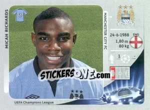 Sticker Micah Richards - UEFA Champions League 2012-2013 - Panini