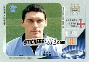 Sticker Gareth Barry - UEFA Champions League 2012-2013 n. 253 - Panini