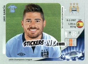 Sticker Javi García - UEFA Champions League 2012-2013 n. 255 - Panini