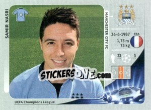 Sticker Samir Nasri - UEFA Champions League 2012-2013 - Panini